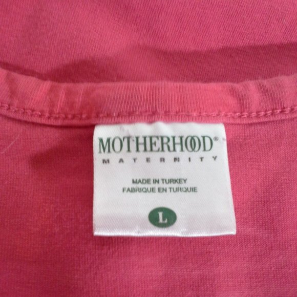 HP Motherhood womens top t-shirt L Maternity Pink - Picture 3 of 7